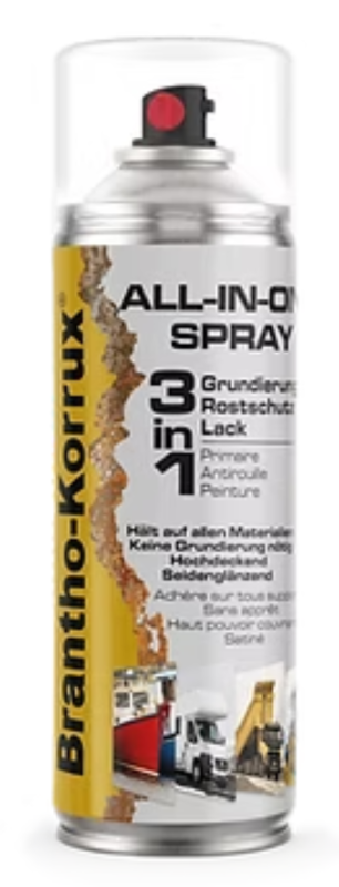 Brantho-Korrux RAL 9005 Tiefschwarz Sprühdose 400ml